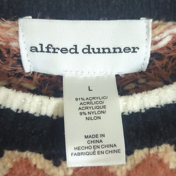 Fair Isle Nordic Knit Boho Pullover Sweater Fringe & Beading Women's Size Large - Picture 2 of 8